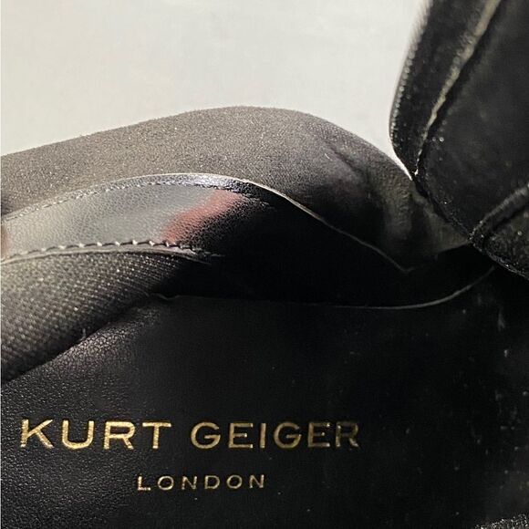 Kurt Geiger Women’s Black leather Belgravia Pointed Toe Ankle Boots Size 10.5 - Picture 11 of 13